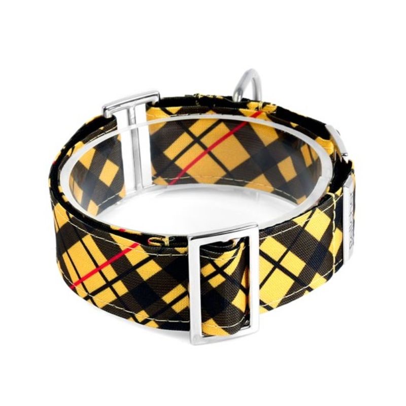 bellcher-collar-martingale-tartan-mostaza-25-cm