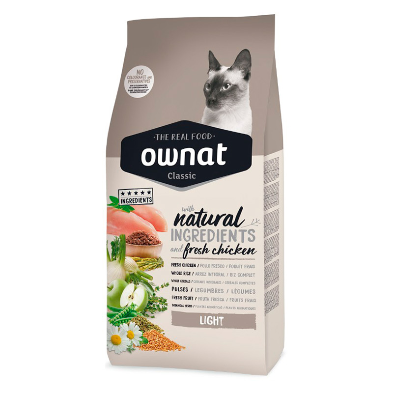 Ownat Classic - Alimento Light Gato Adulto