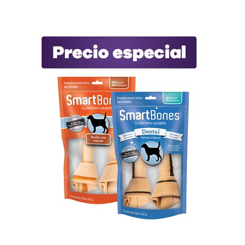 Smartbones - Duo Pack Hueso Mediano Mani Y Dental