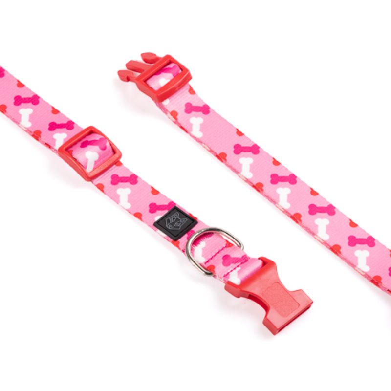 obi-pet-supplies-bicombo-collar-huesitos-pink-entrega-en-4-dias-habiles