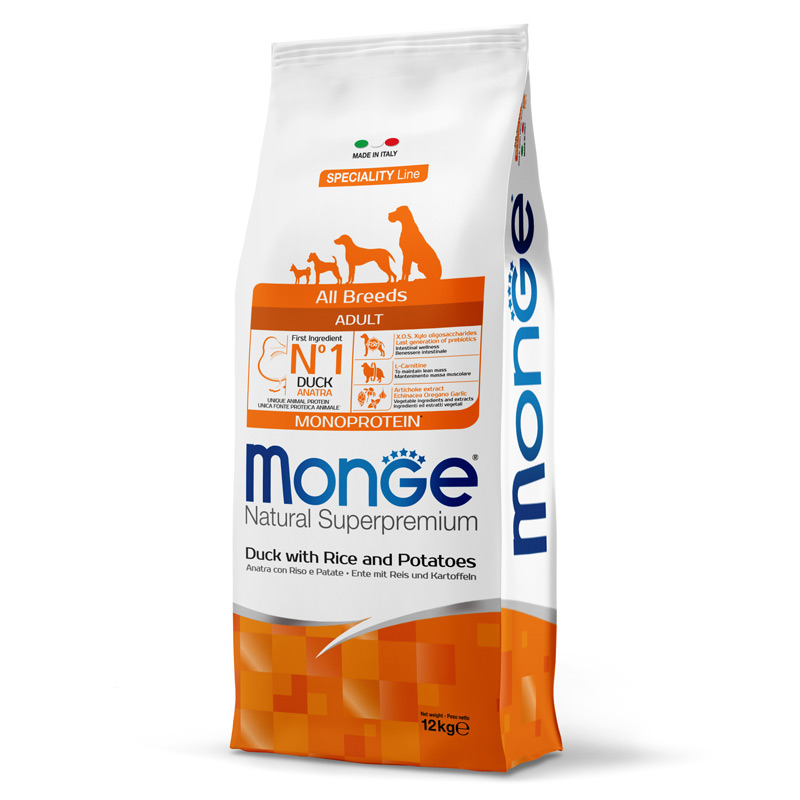 Monge - Alimento Premium Perro Adulto Carne de Pato