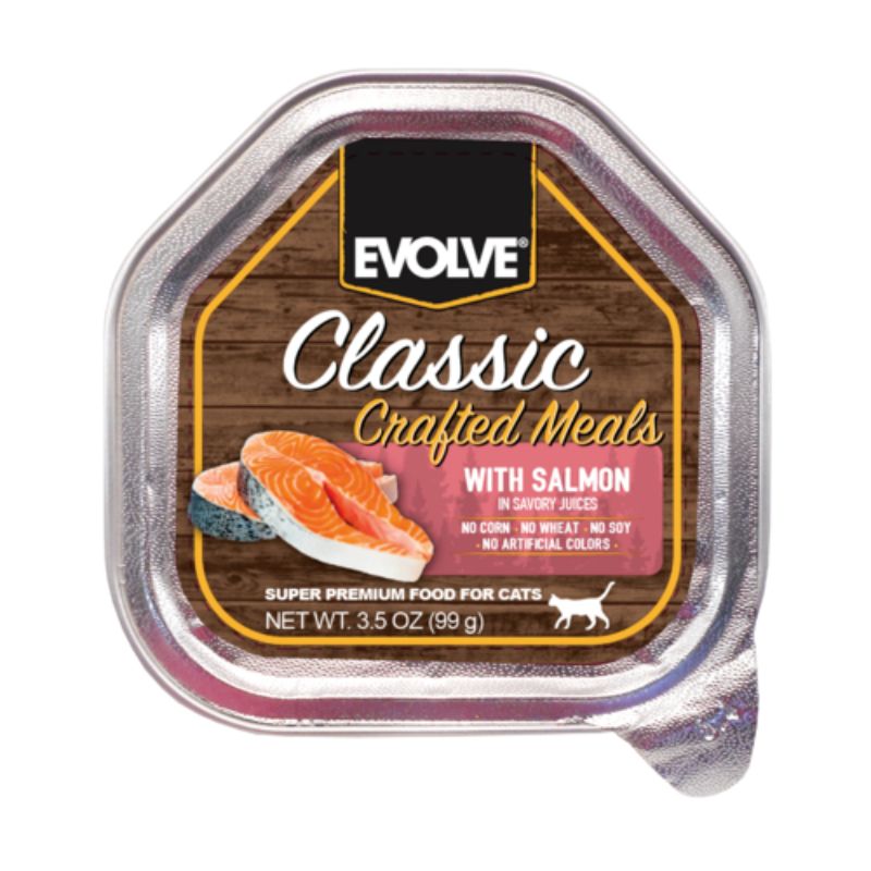 Evolve - Cat Bandeja Classic Crafted Meals Salmon