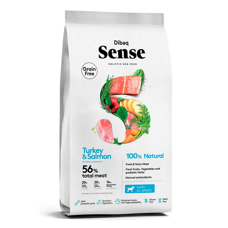 Dibaq Sense - Alimento Cachorro Pavo y Salmón