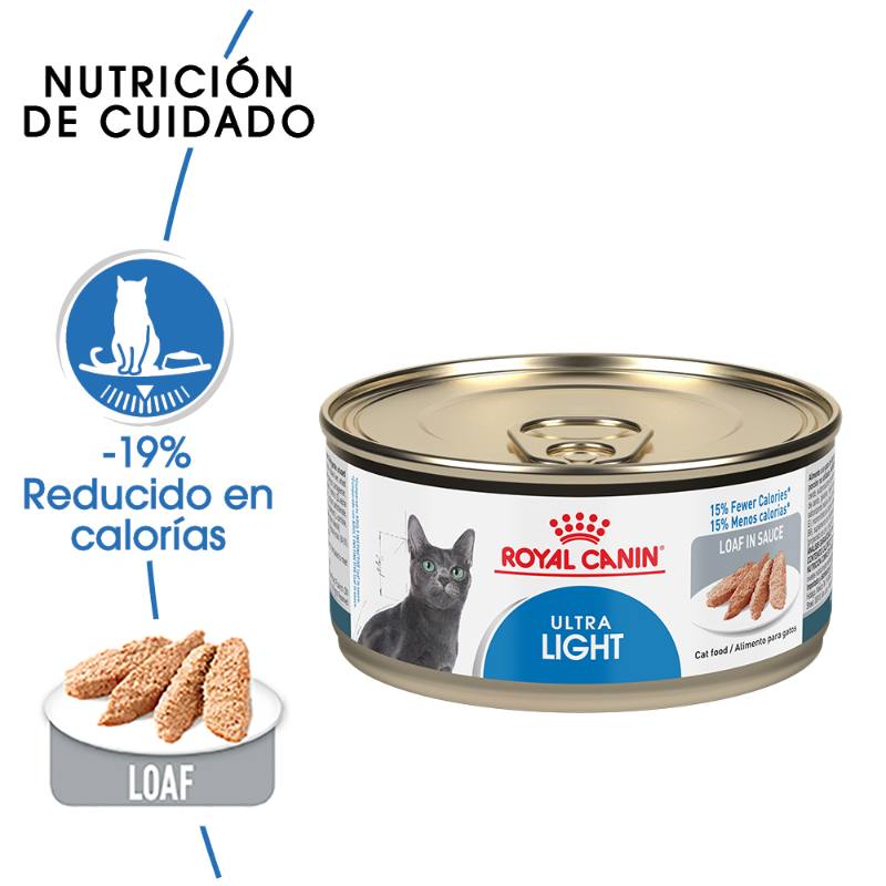 Royal Canin - Alimento Húmedo en Lata Ultra Light Loaf In Sauce