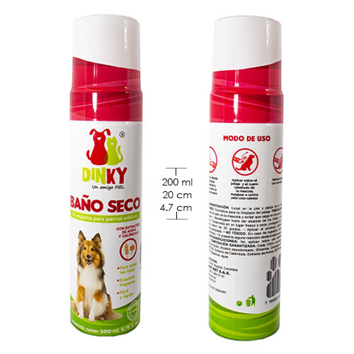 bano-seco-dinky-espuma-perro