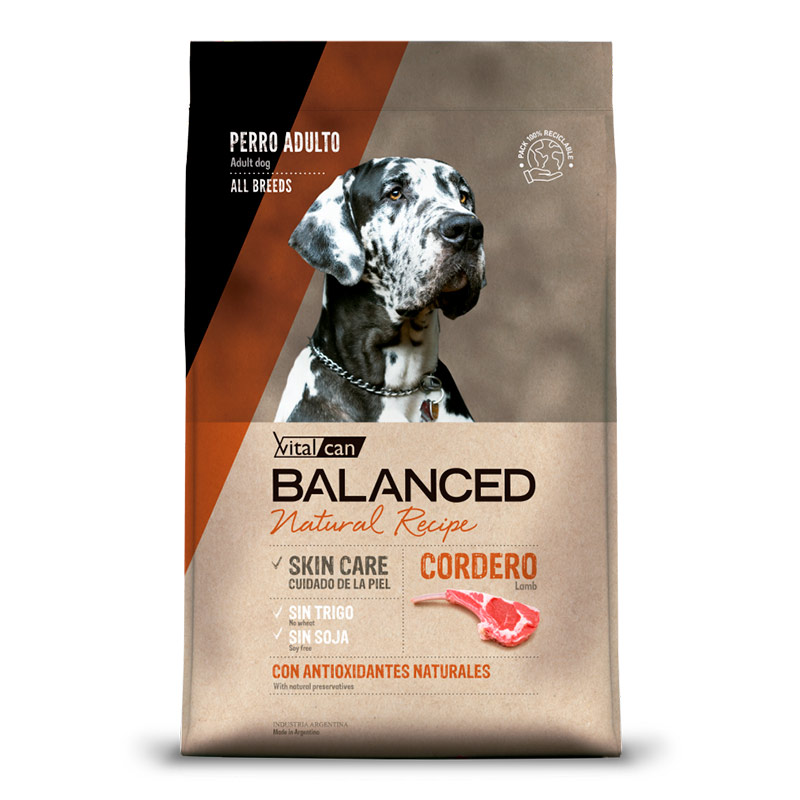 Vitalcan Balanced - Alimento Adulto Natural Recipe Cordero