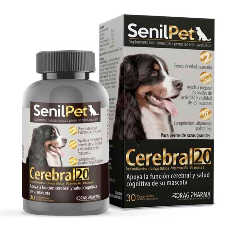 Drag Pharma - SenilPet Cerebral 20 Senior 7+ Razas Grandes