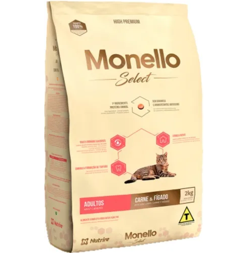 Monello Select Cat Carne E Hígado