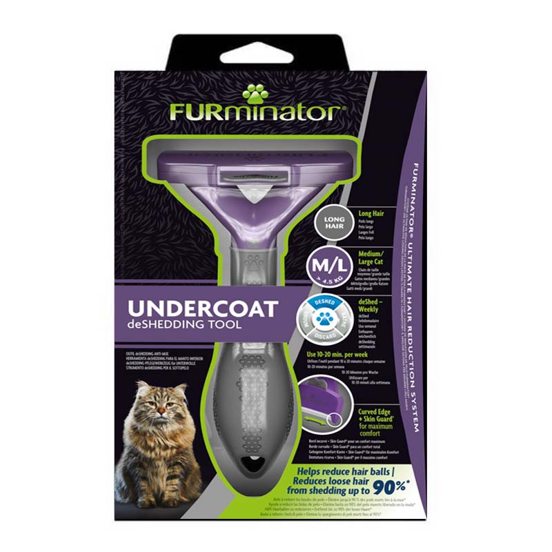 Furminator - Deslanador Gato Grande Pelo Largo.