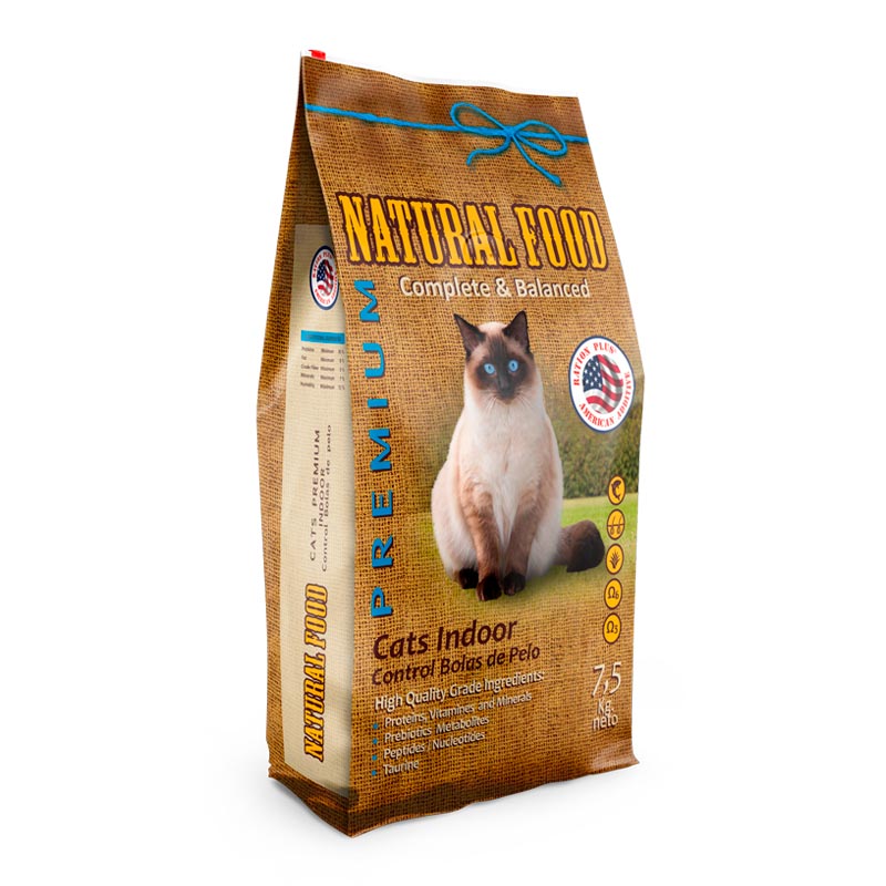 Natural Food - Alimento Gatos Indoor Control Bolas de Pelo