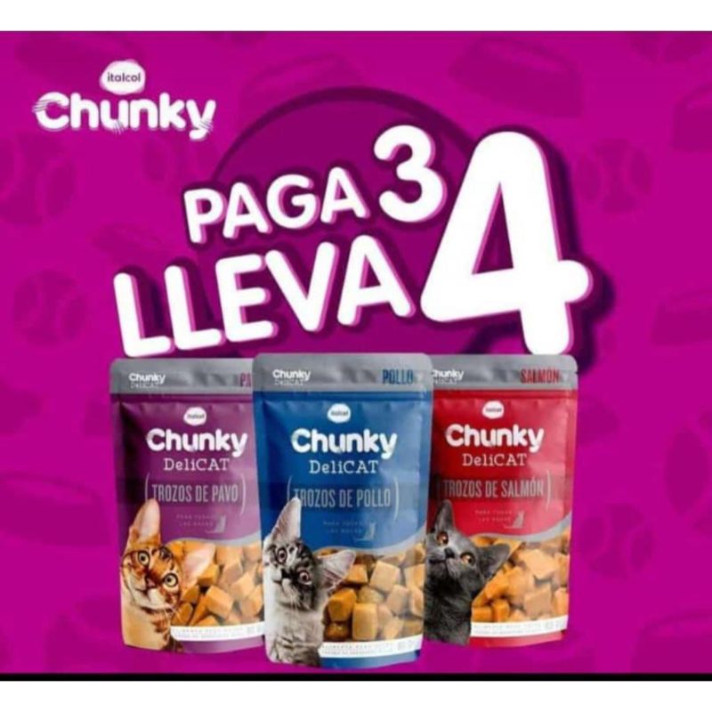Chunky - Delicat trozos Pague 3 Lleve 4