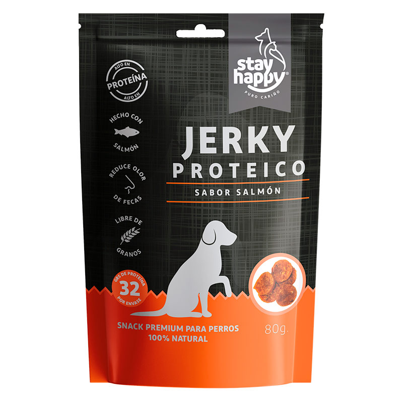 Stay Happy - Snack Jerky Proteico Salmón para Perro