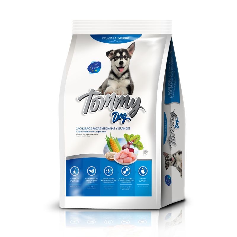 Tommy - Dog Alimento Para Perro Cachorro Raza Mediana