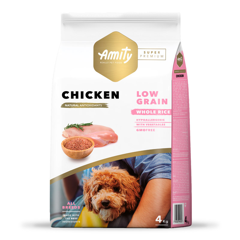 Amity - Alimento Perro Adulto Low Grain Pollo