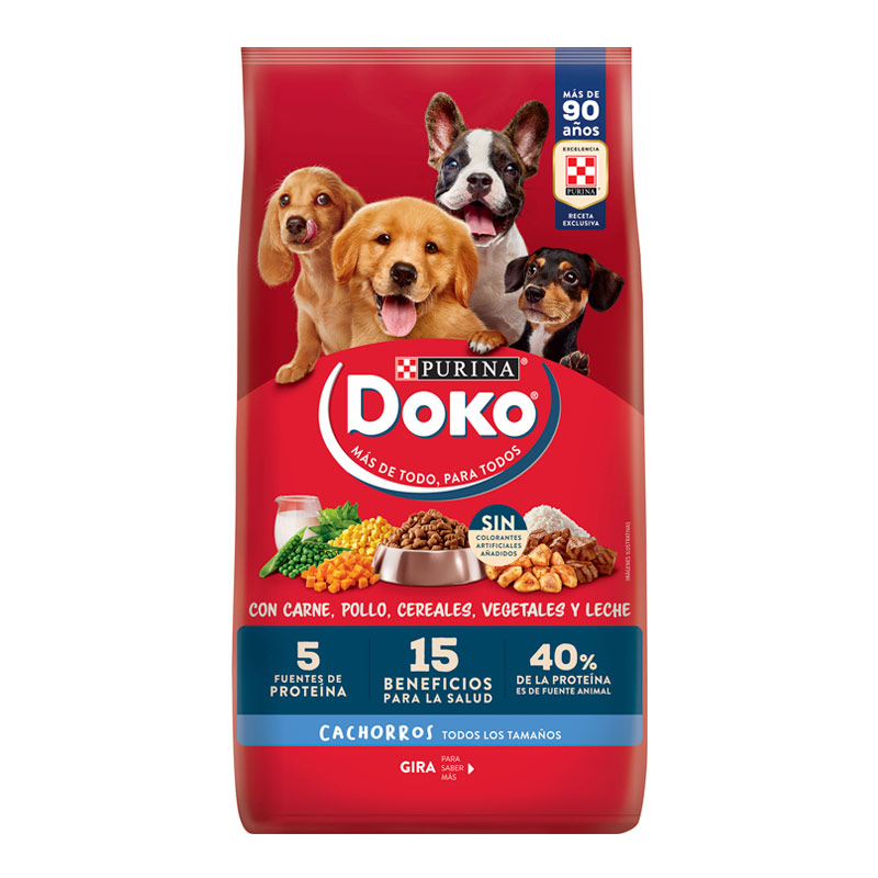 Doko - Alimento Cachorro Carne Pollo Cereales y Leche