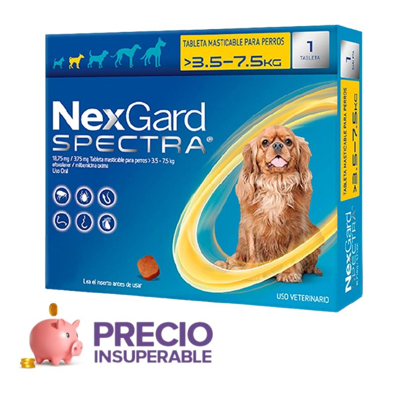 NexGard Spectra - Tableta Masticable para Perros
