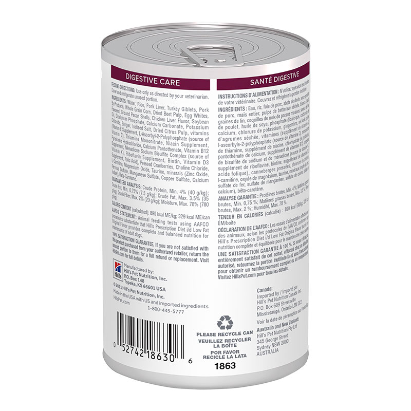 hills-prescription-diet-id-digestive-care-low-fat-dog-lata