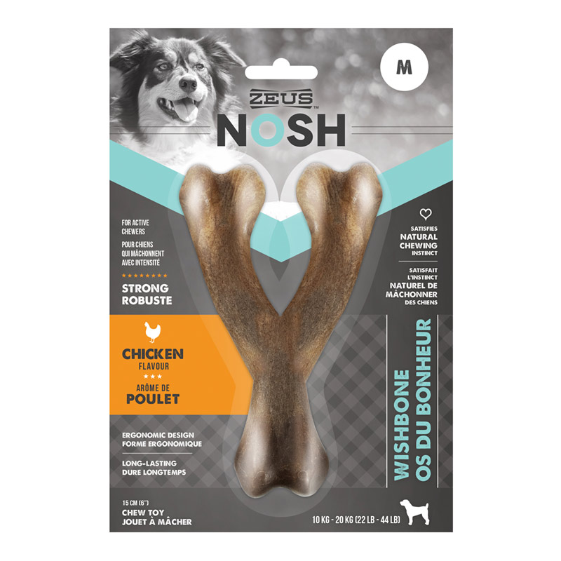 Zeus - Juguete Hueso Duro Nosh Wishbone Sabor Pollo