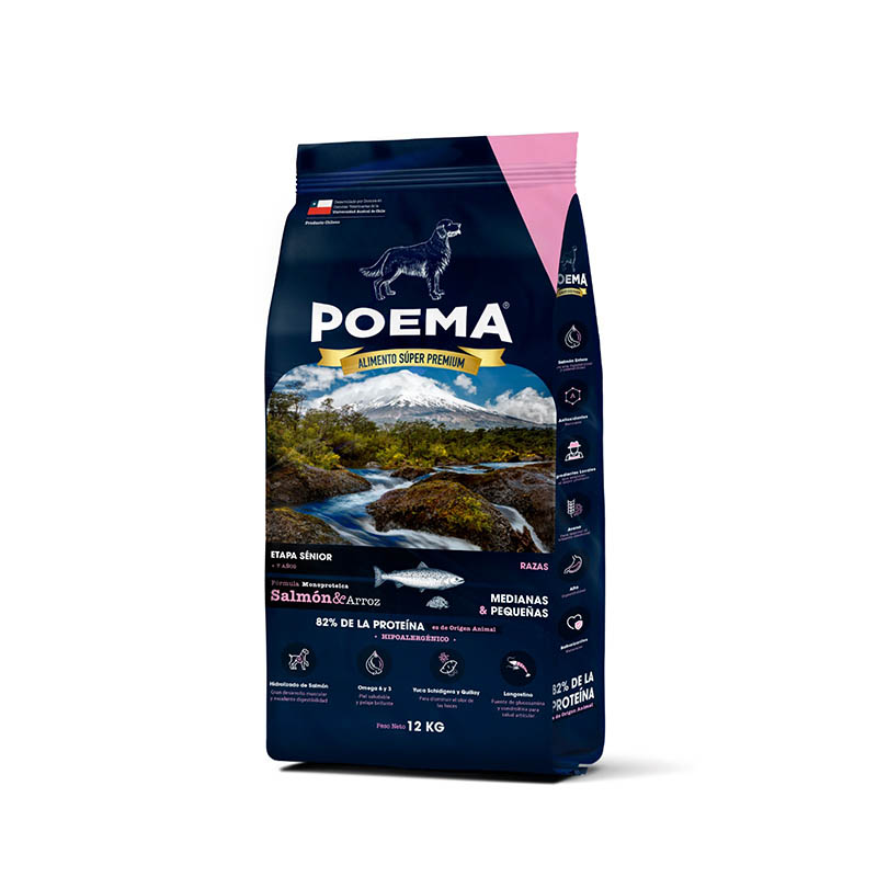 Poema - Alimento Senior 7+ Razas Medianas y Pequeñas Salmón