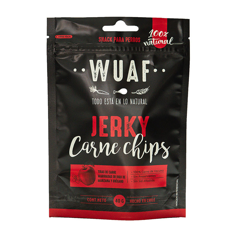 Wuaf - Snack Jerky Carne Chips para Perro