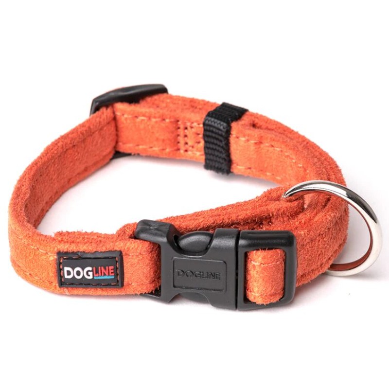 dogline-collar-de-microfibra-naranja