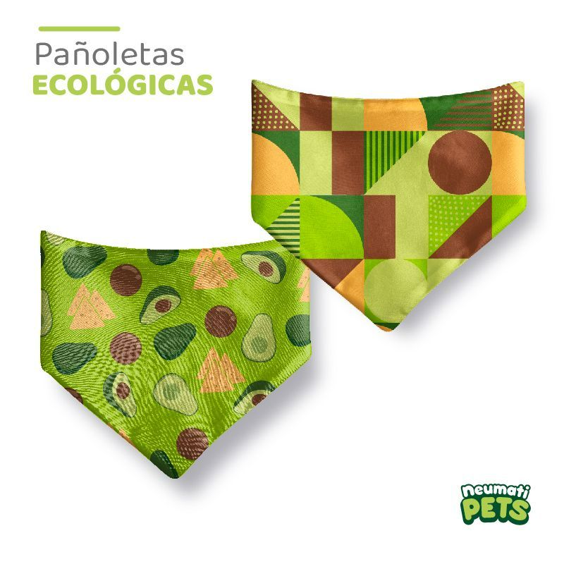 NeumatiPets - Pañoleta Ecológica Diseño Nachos con Aguacates