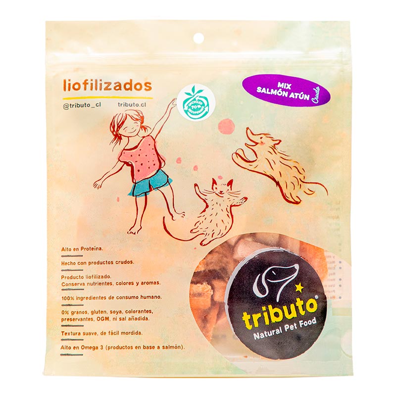 Tributo - Snack Liofilizado Crudo Mix Salmón Atún