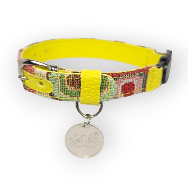 Meow Design® - Collar Anti ahogo Étnico Amarillo