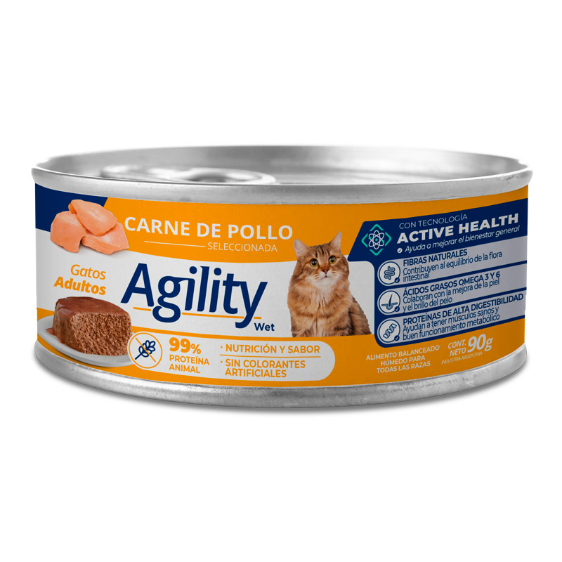 Agility - Alimento Húmedo Gato Adulto Pollo Lata