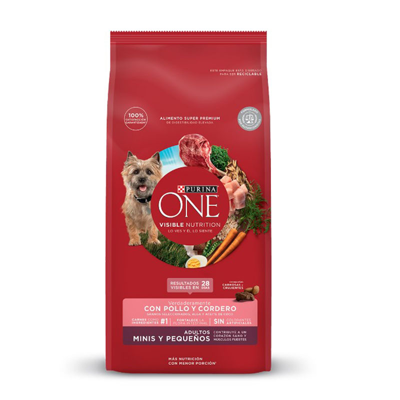 Purina One - Alimento Adultos Minis y Pequeños Pollo y Cordero