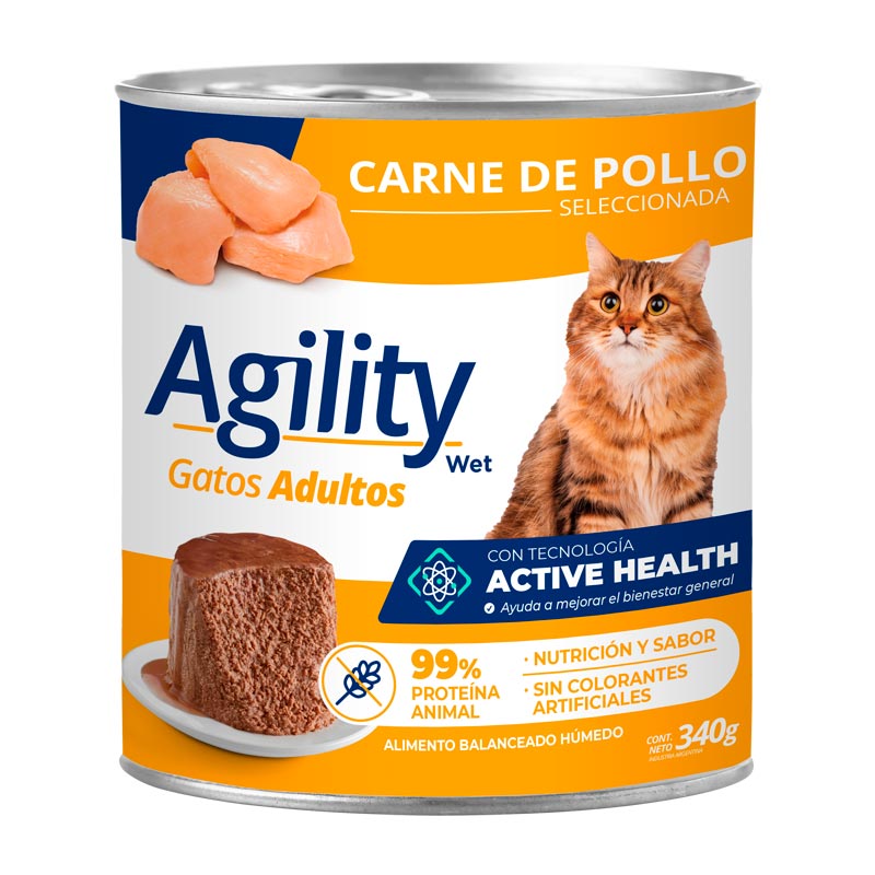 Agility - Alimento Húmedo Gato Adulto Pollo Lata