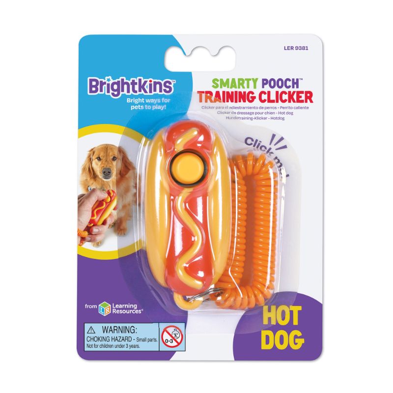 brightkins-smarty-pooch-clicker-de-entrenamiento-en-forma-de-hot-dog