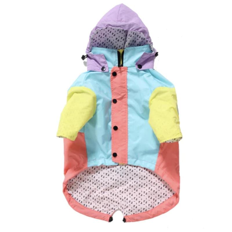 Feroz - Chaqueta Impermeable Pastel con Bolsillo Guardafácil