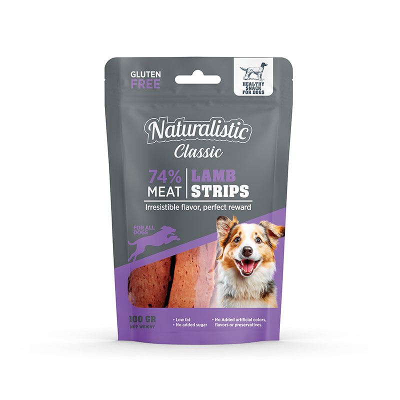 Naturalistic Classic - Snacks Lamb Strips Tiras Sabor a Cordero Gluten Free