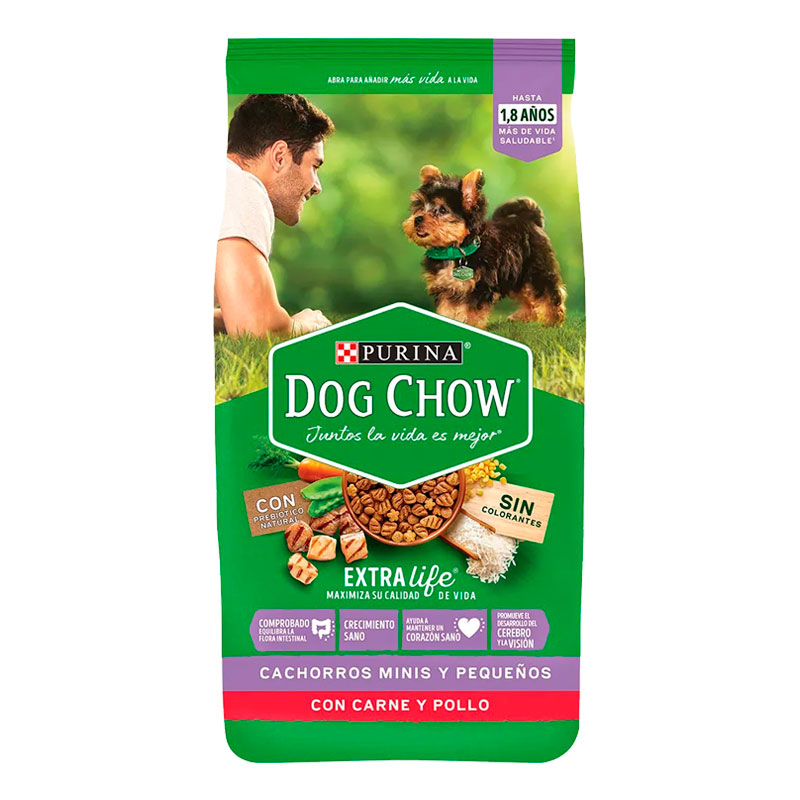 Dog Chow - Alimento Cachorros Minis y Pequeños Carne y Pollo