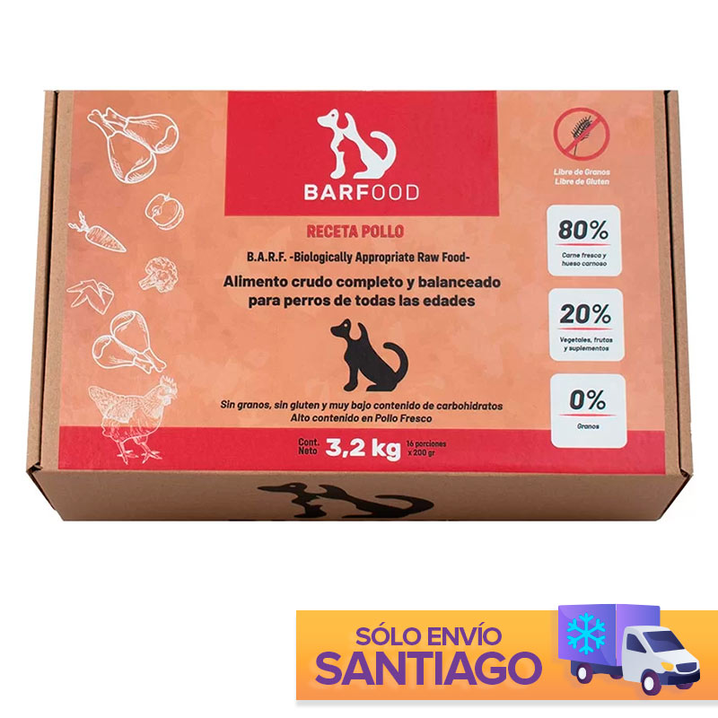 Barfood - Alimento Crudo de Pollo para Perros