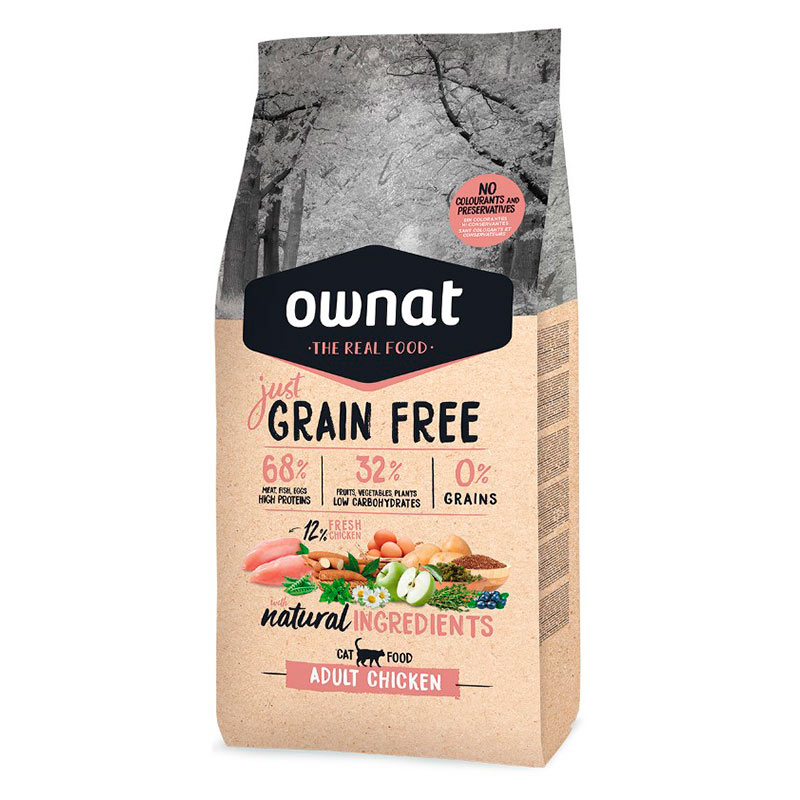 Ownat Grain Free - Alimento Gato Adulto Pollo