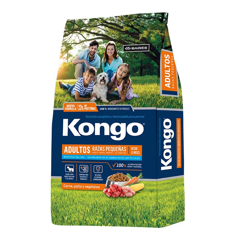 Kongo - Alimento Adulto Razas Pequeñas Carne y Pollo