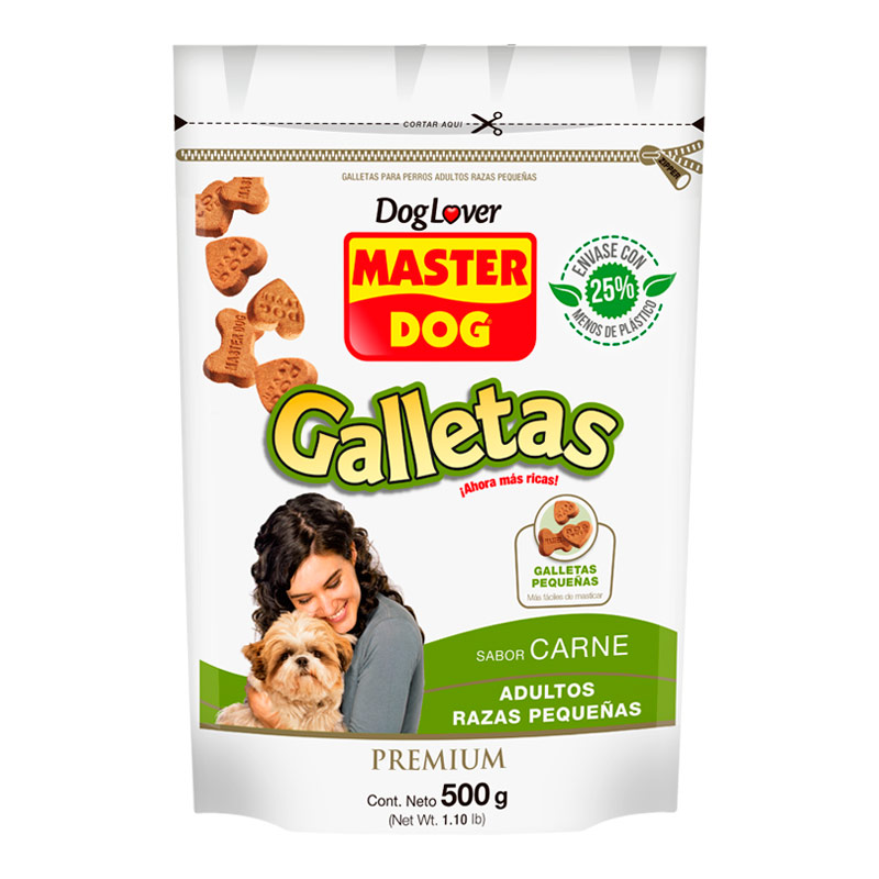 Master Dog - Galletas Adultos Razas Pequeñas Carne