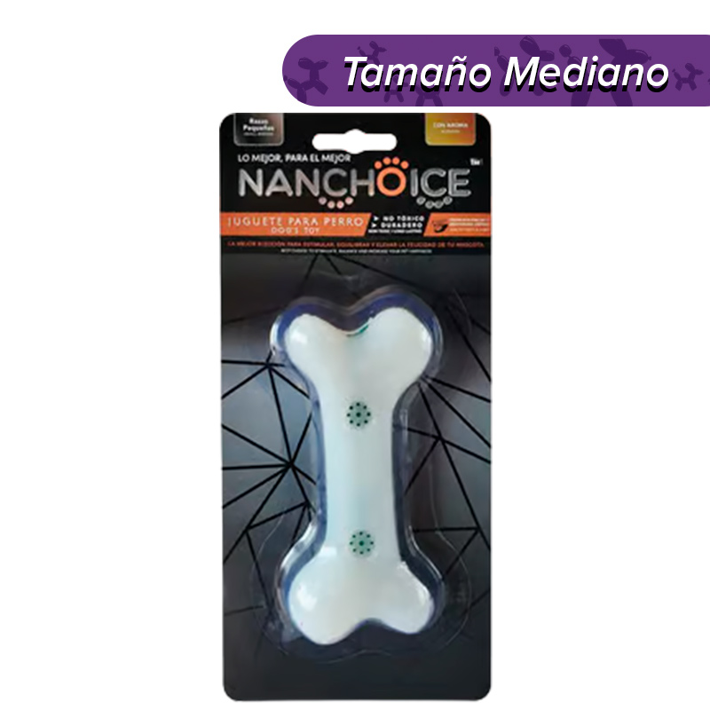 Nanchoice - Juguete Para Perro Hueso Goma