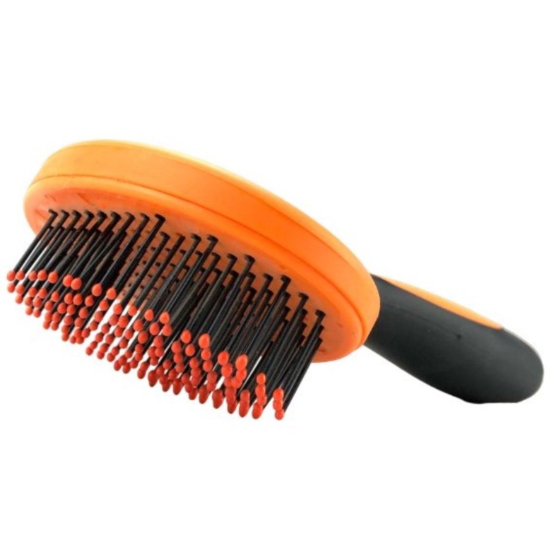 PELU2 - Cepillo Con Puntas Redondas De Nylon Naranja