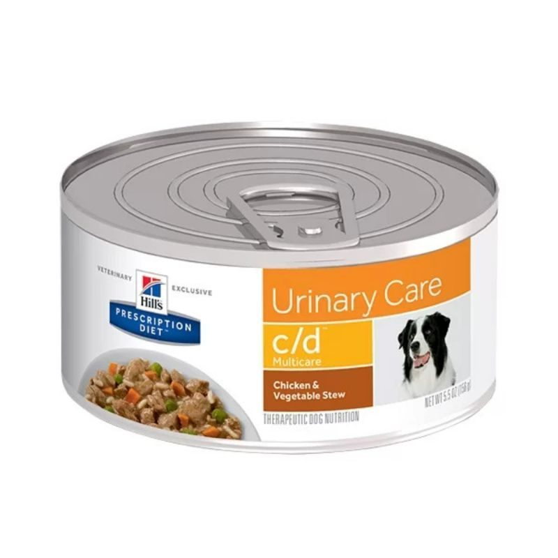 Hill's Prescription Diet - Alimento Húmedo para Perro Adulto C/D Multicare Sabor Estofado de Pollo y Vegetales para Perros