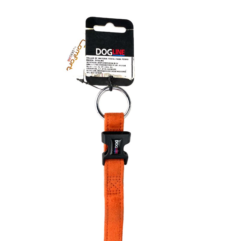 dogline-collar-de-microfibra-naranja