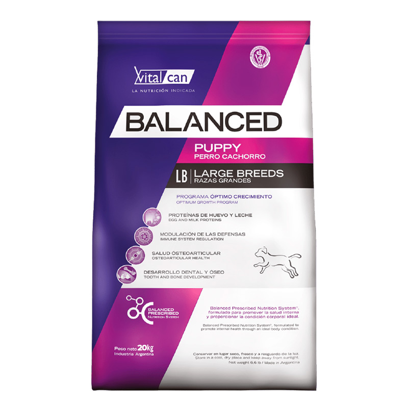 Vitalcan Balanced - Alimento Cachorros Razas Grandes