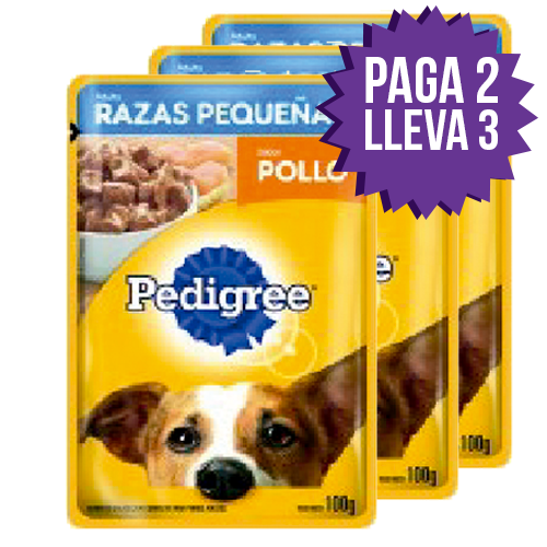 .Pedigree Pouch Adulto Raza Pequeña Pollo Pag2lle3