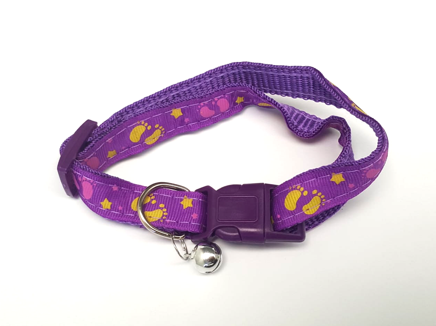 Collar Morado Huellas 