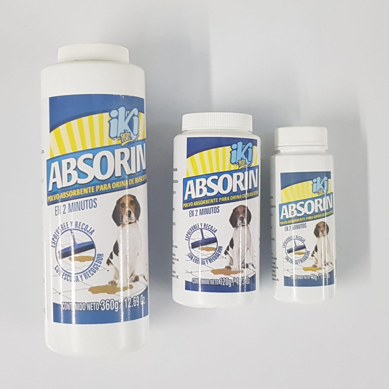 Absorin Talquera Absorbente De Fluidos Iki Pets