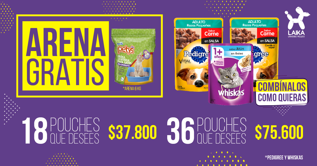 Precio Especial **Pouches Pedigree 18 Ó 36