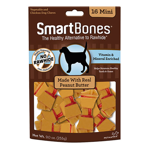 Smartbones Mantequilla De Maní  X 16 Unidades