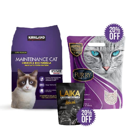 KIRKLAND SIGNATURE GATOS + ARENA FURRY + GALLETAS RAUSCH
